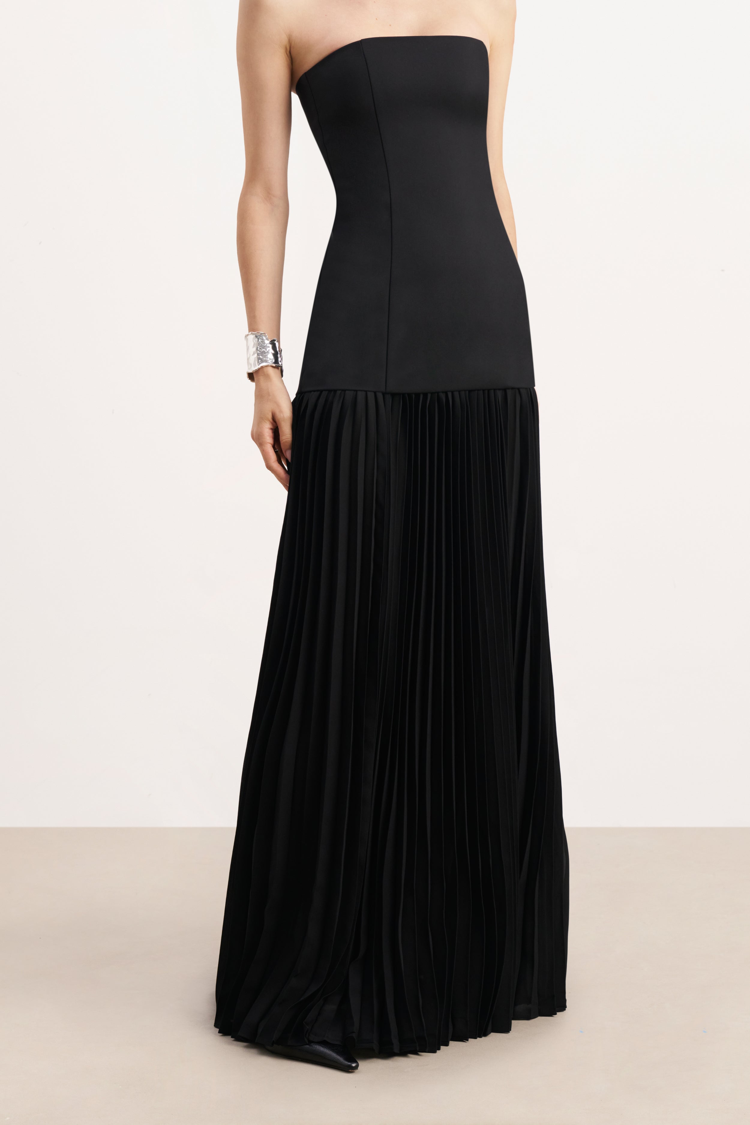 Structured Bodice Gown - Black