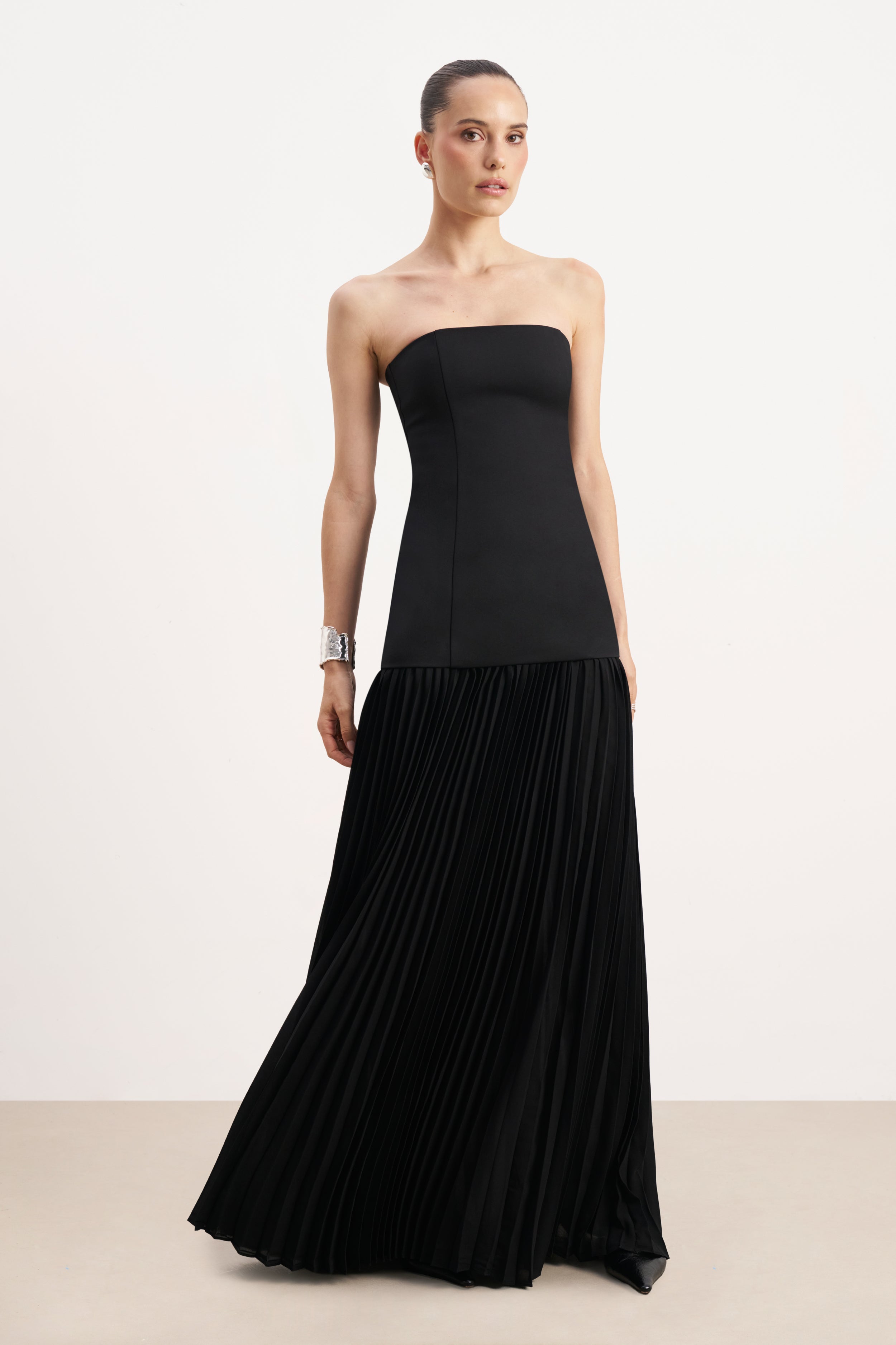 Structured Bodice Gown - Black