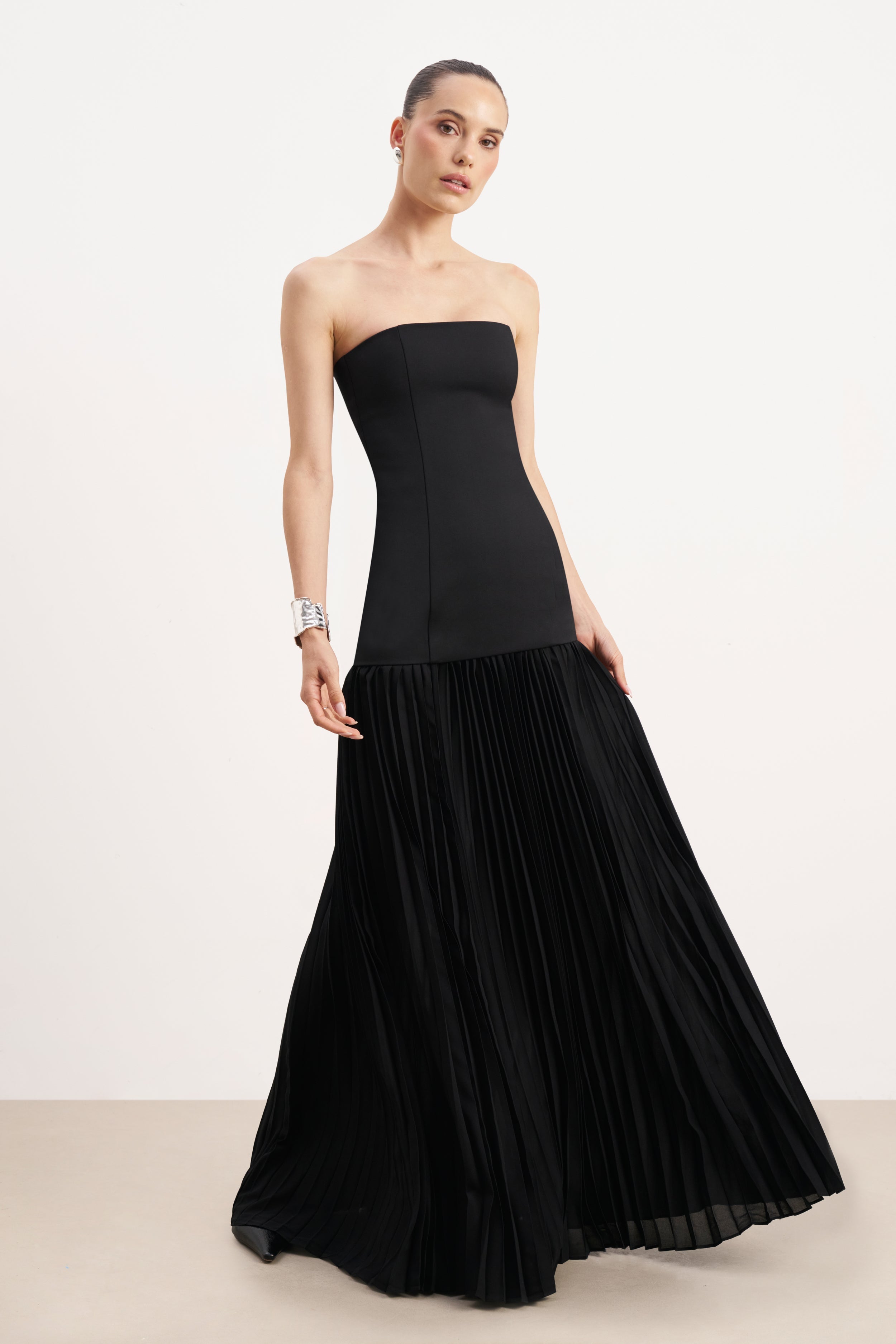 Structured Bodice Gown - Black