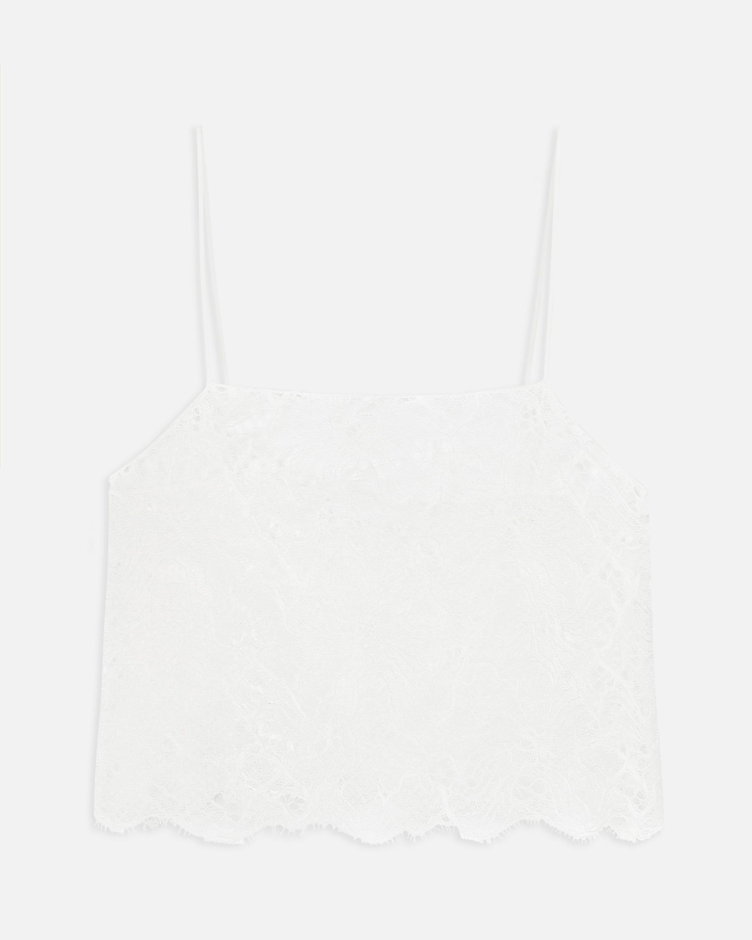 Lace Square Neck Camisole - White