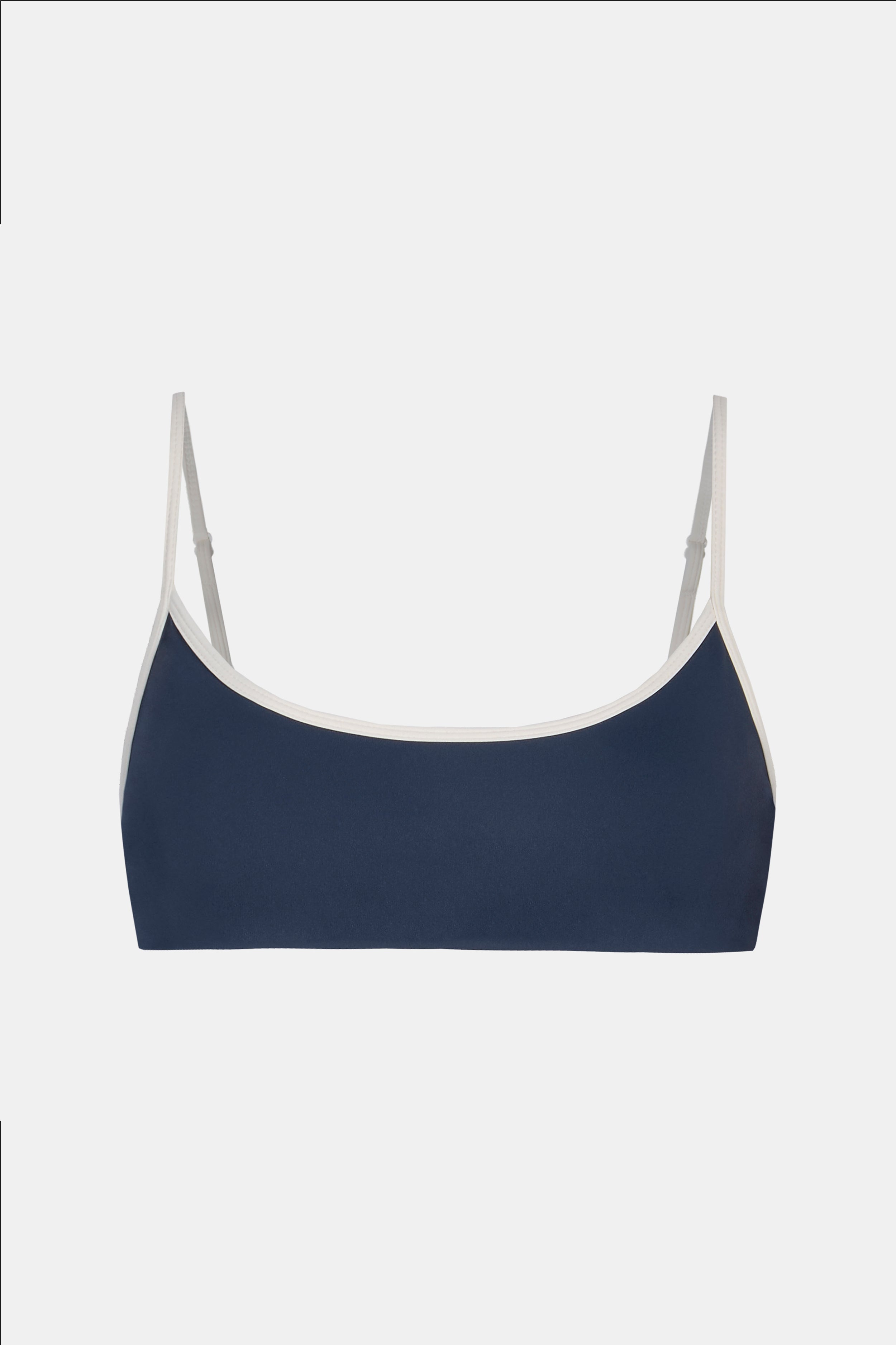 Base Contrast Trim Cami Bra - Midnight Blue/Tofu