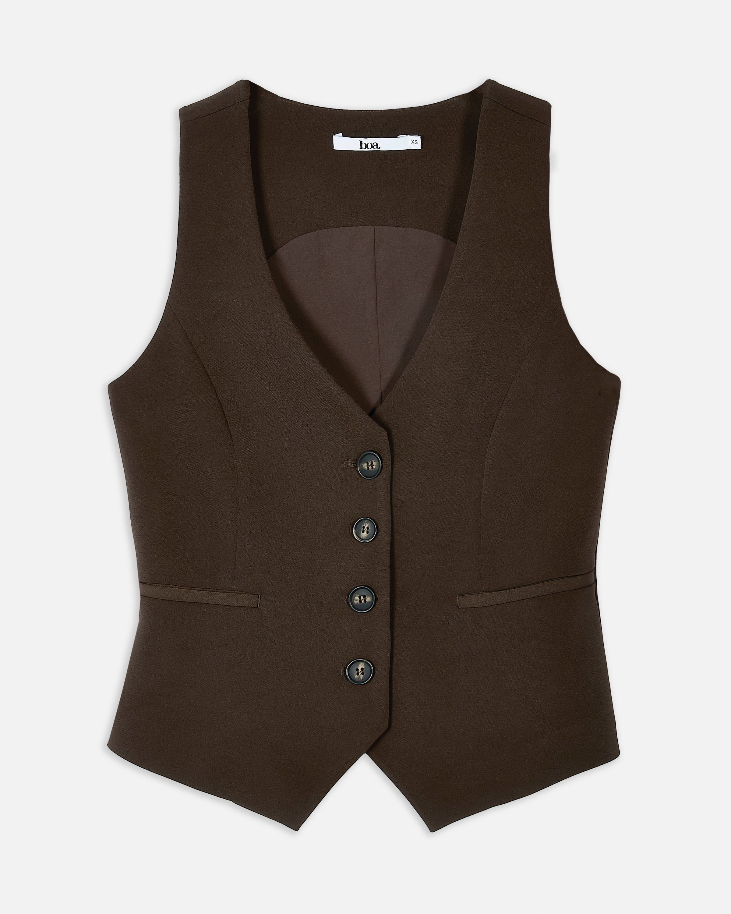 Clean Cut Waistcoat - Carob