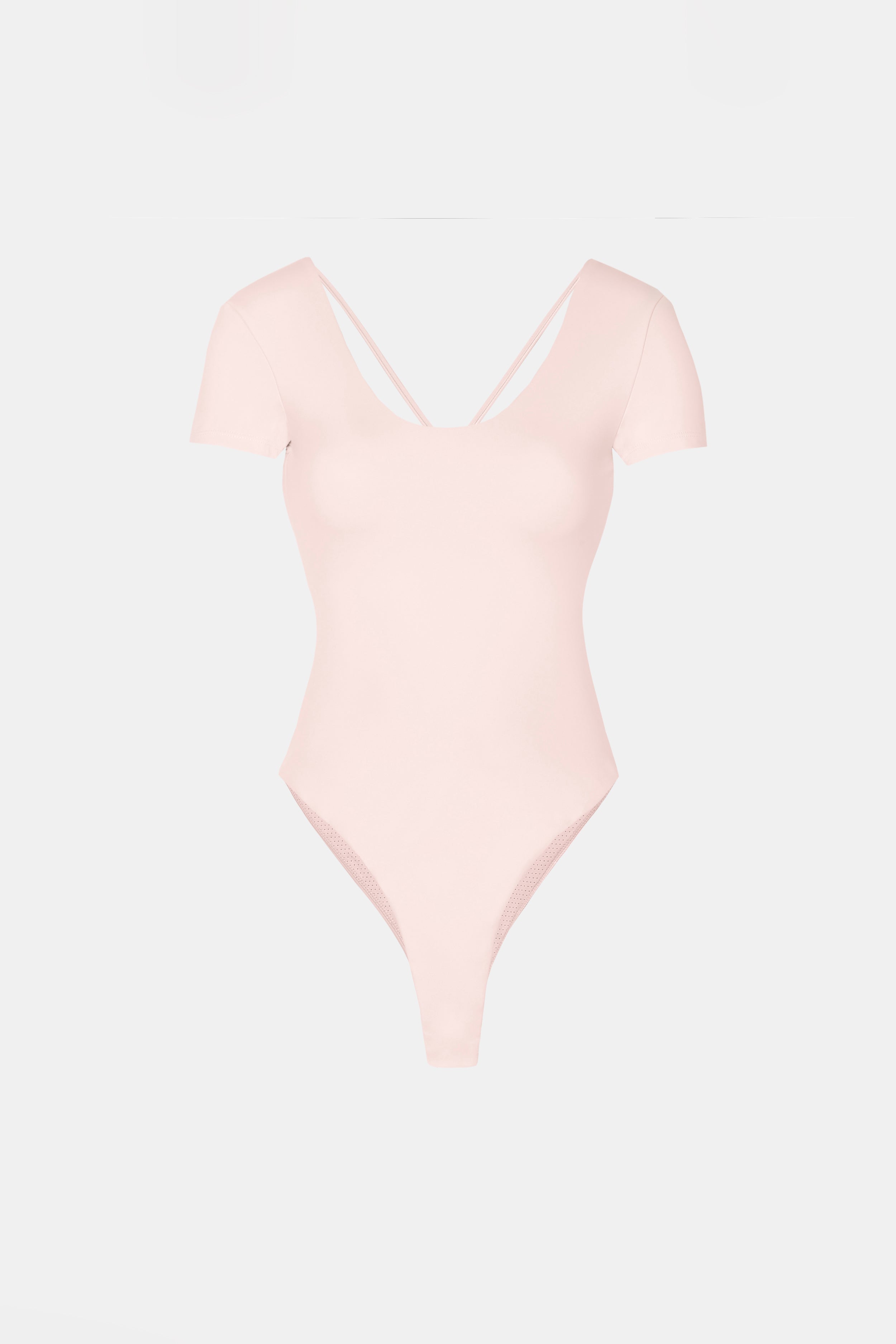 Base Sculpting Cross Back Bodysuit - Marshmallow