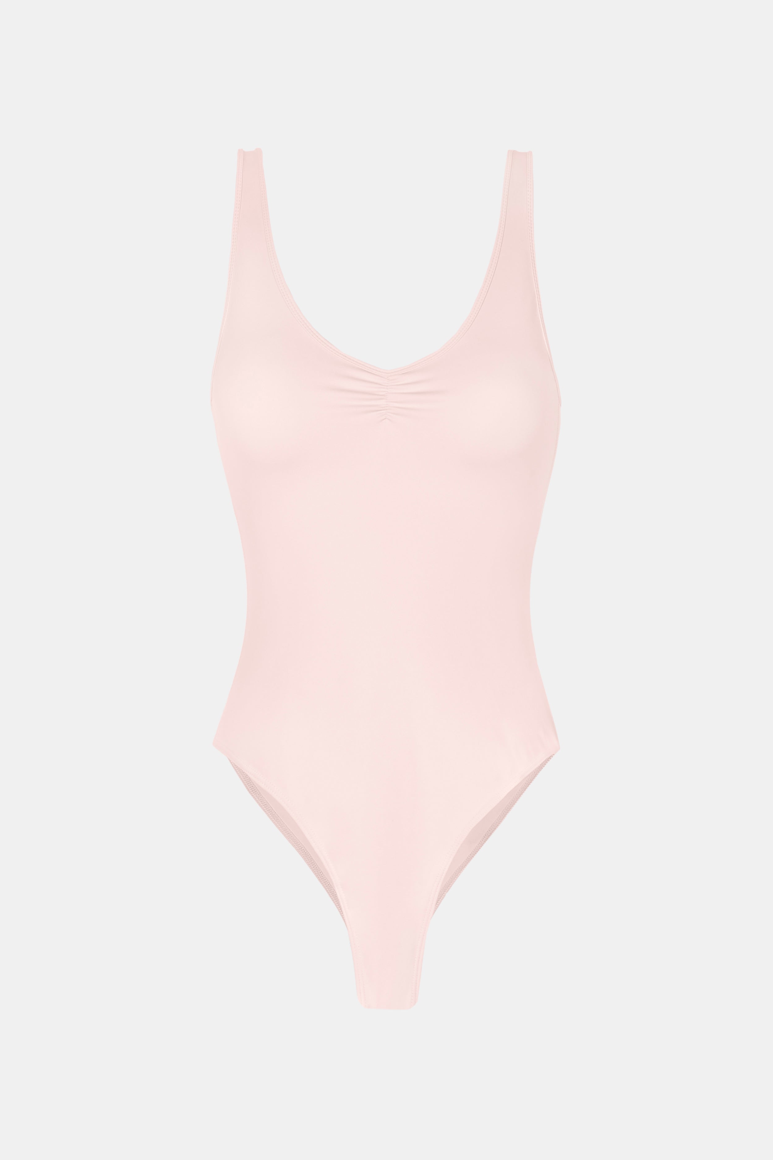 Base Sculpting Ruched Bodysuit - Marshmallow