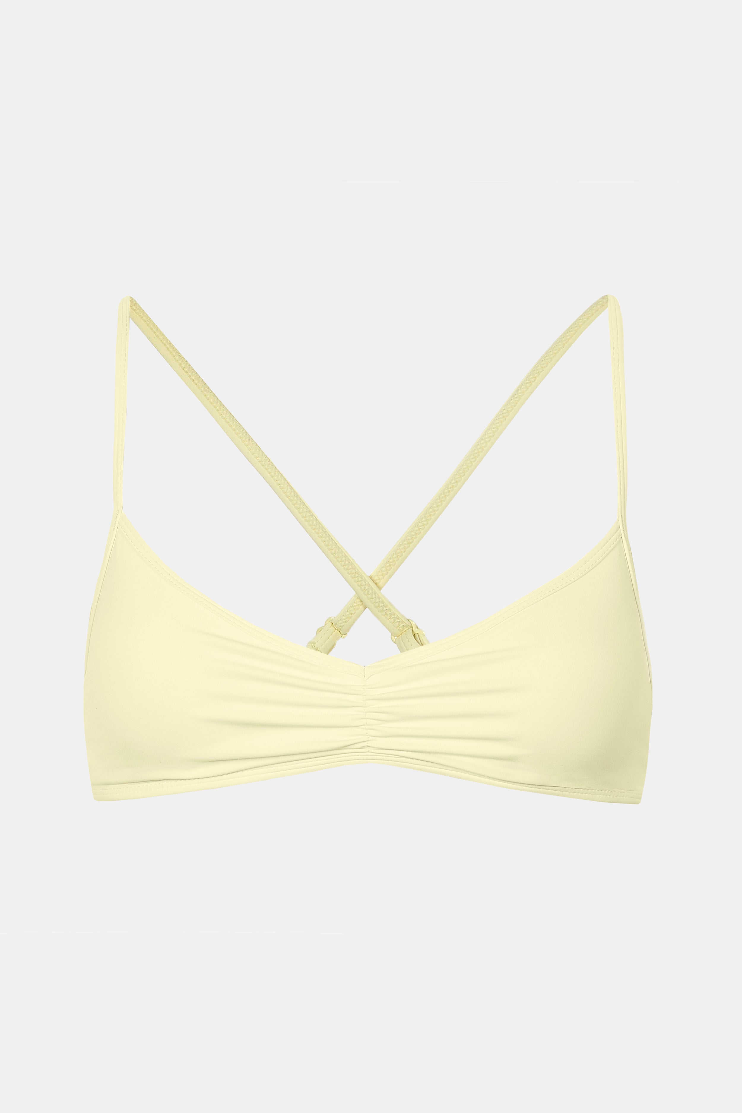 Base Sculpting Skinny Ruched Bra - Buttermilk