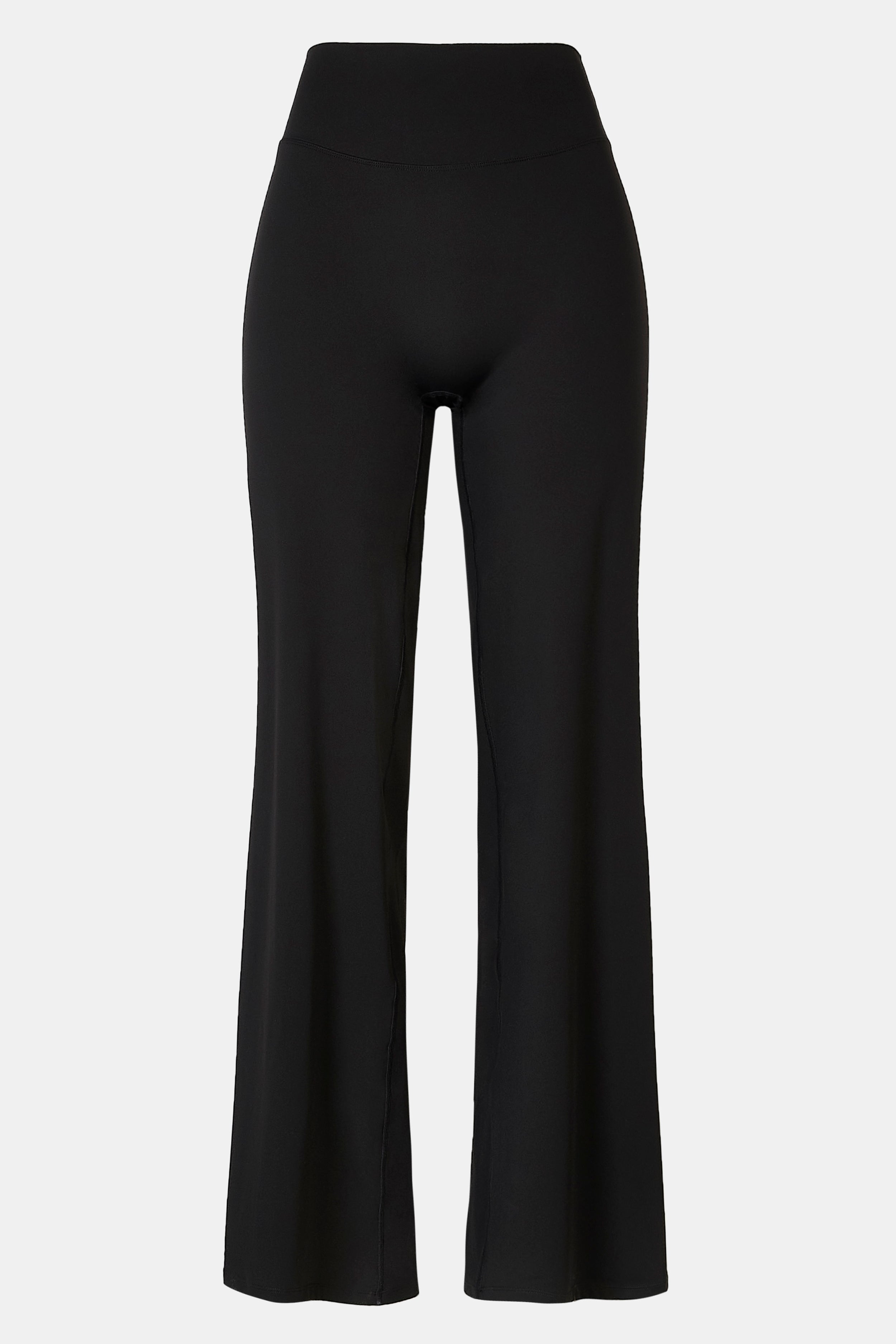 Base Sculpting Wide Leg Trousers - Black