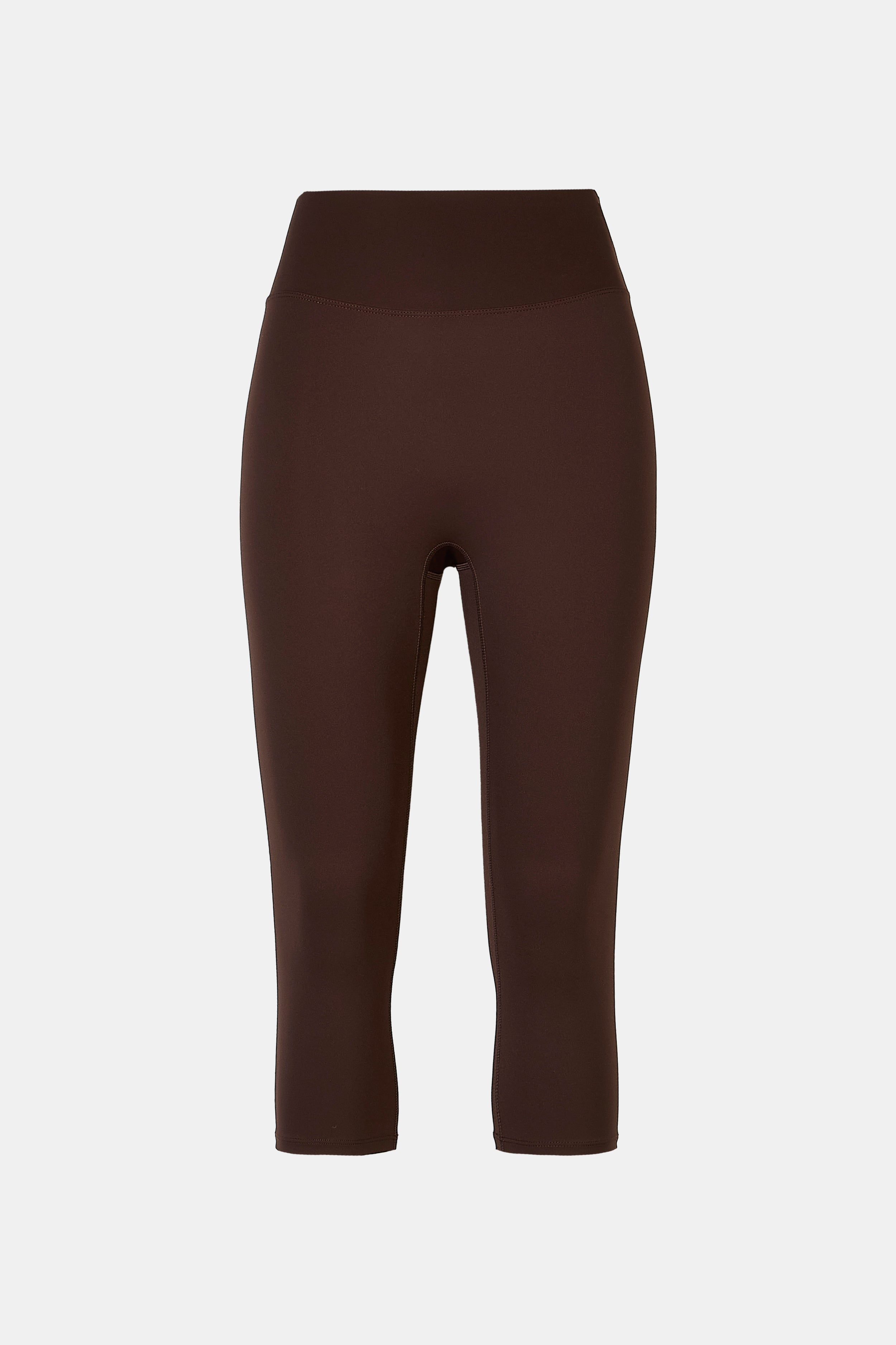 Base Sculpting Capri Leggings - Carob