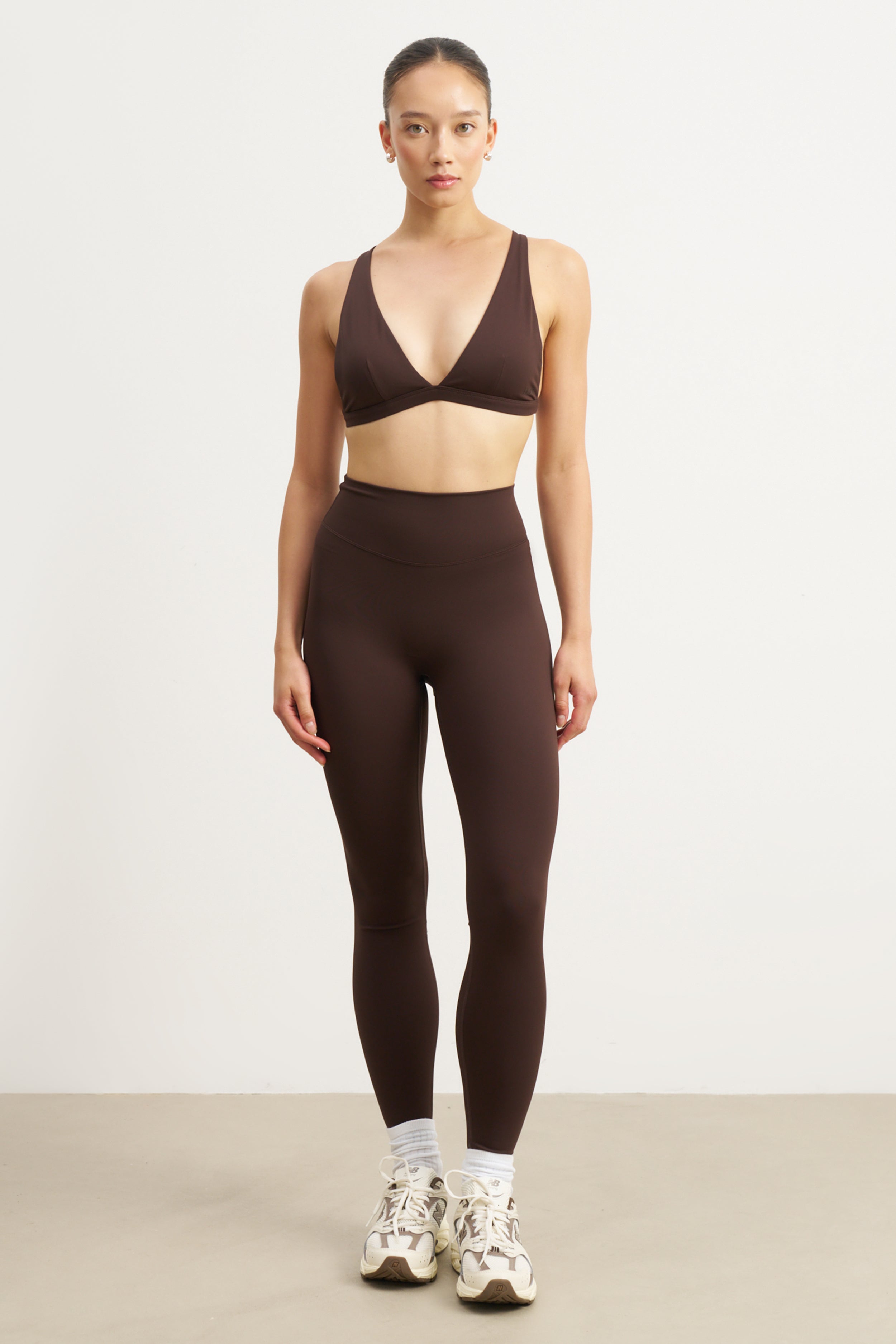 Base Sculpting Triangle Bra - Carob