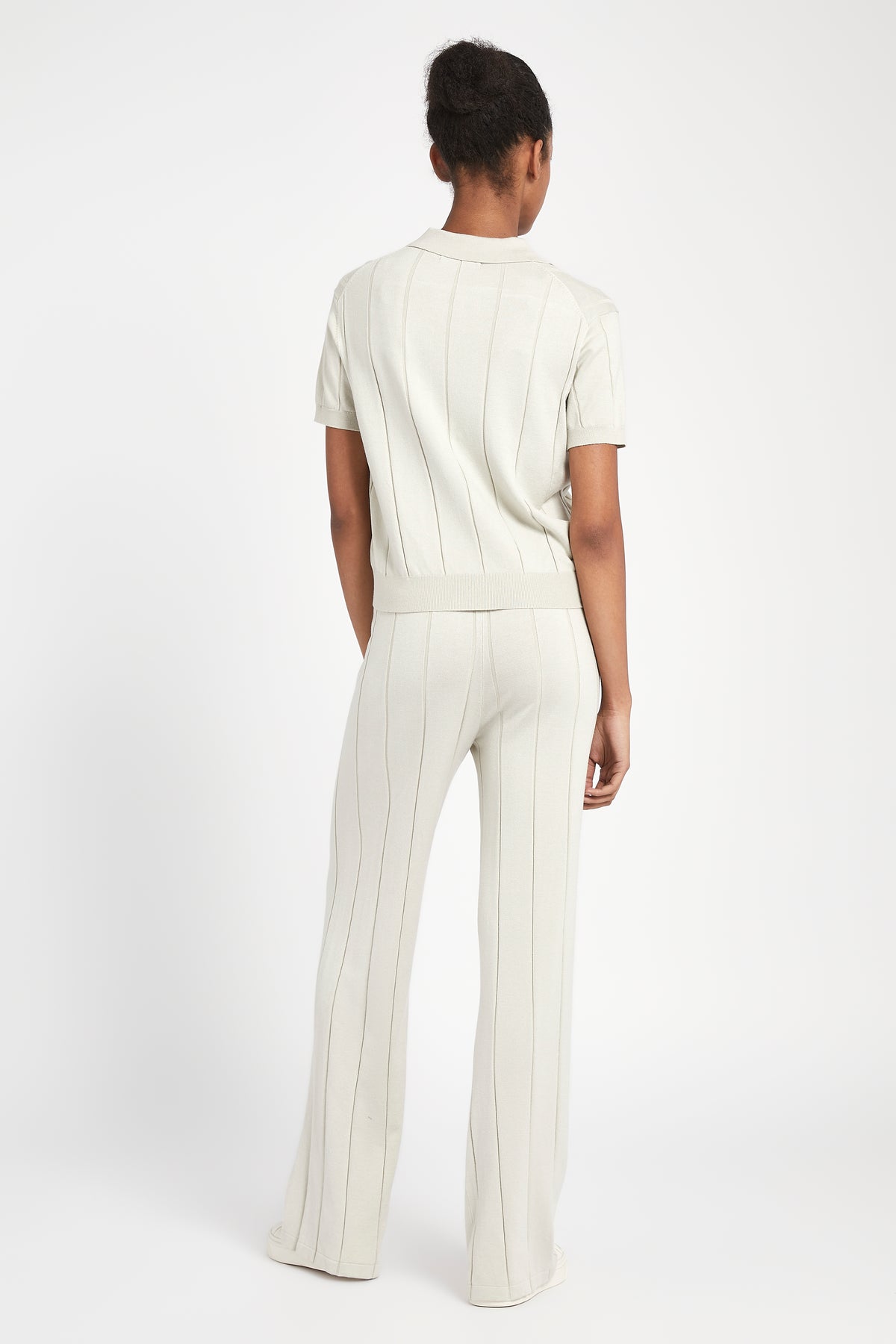 Knit Polo Shirt - Oyster