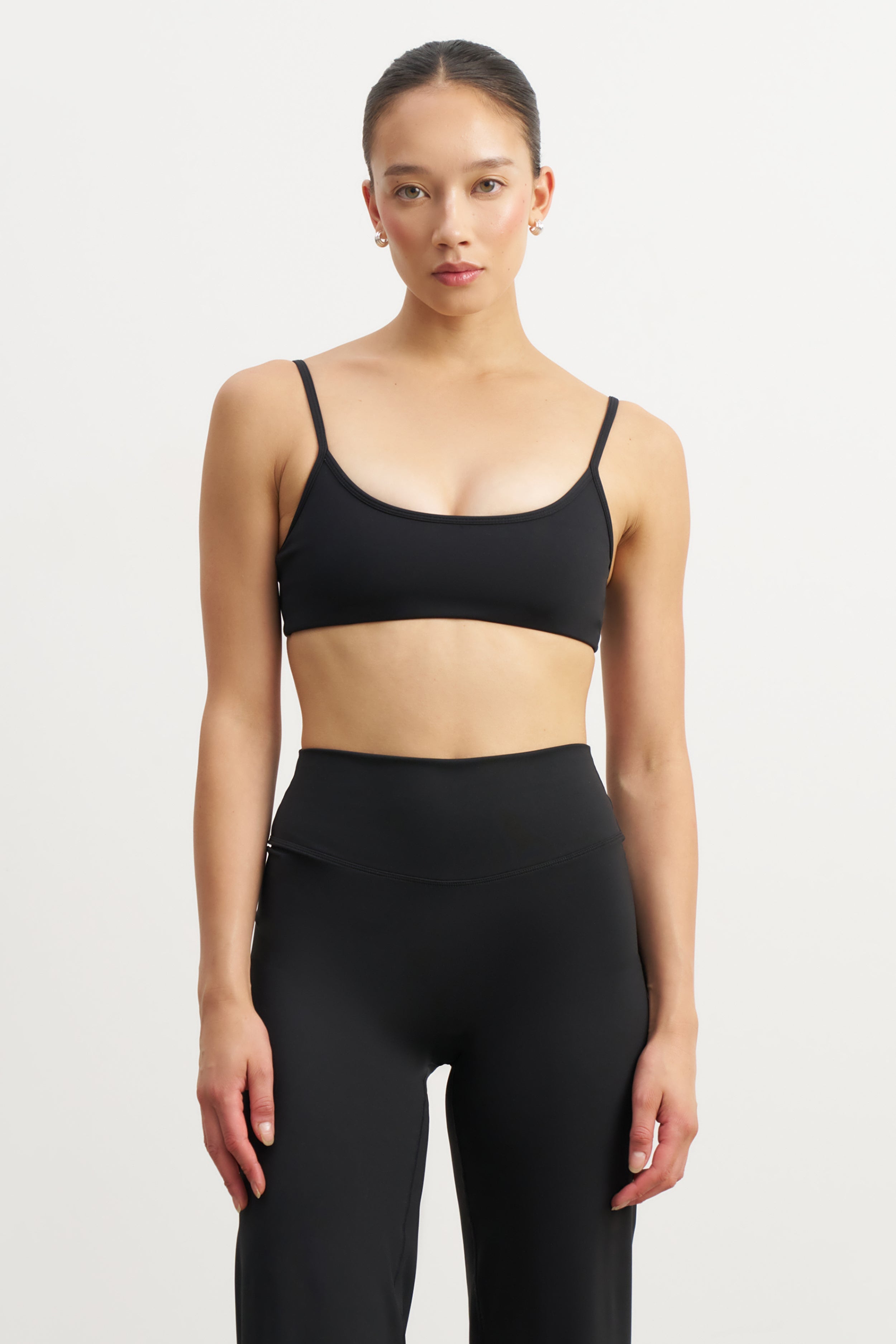 Base Sculpting Wide Leg Trousers - Black