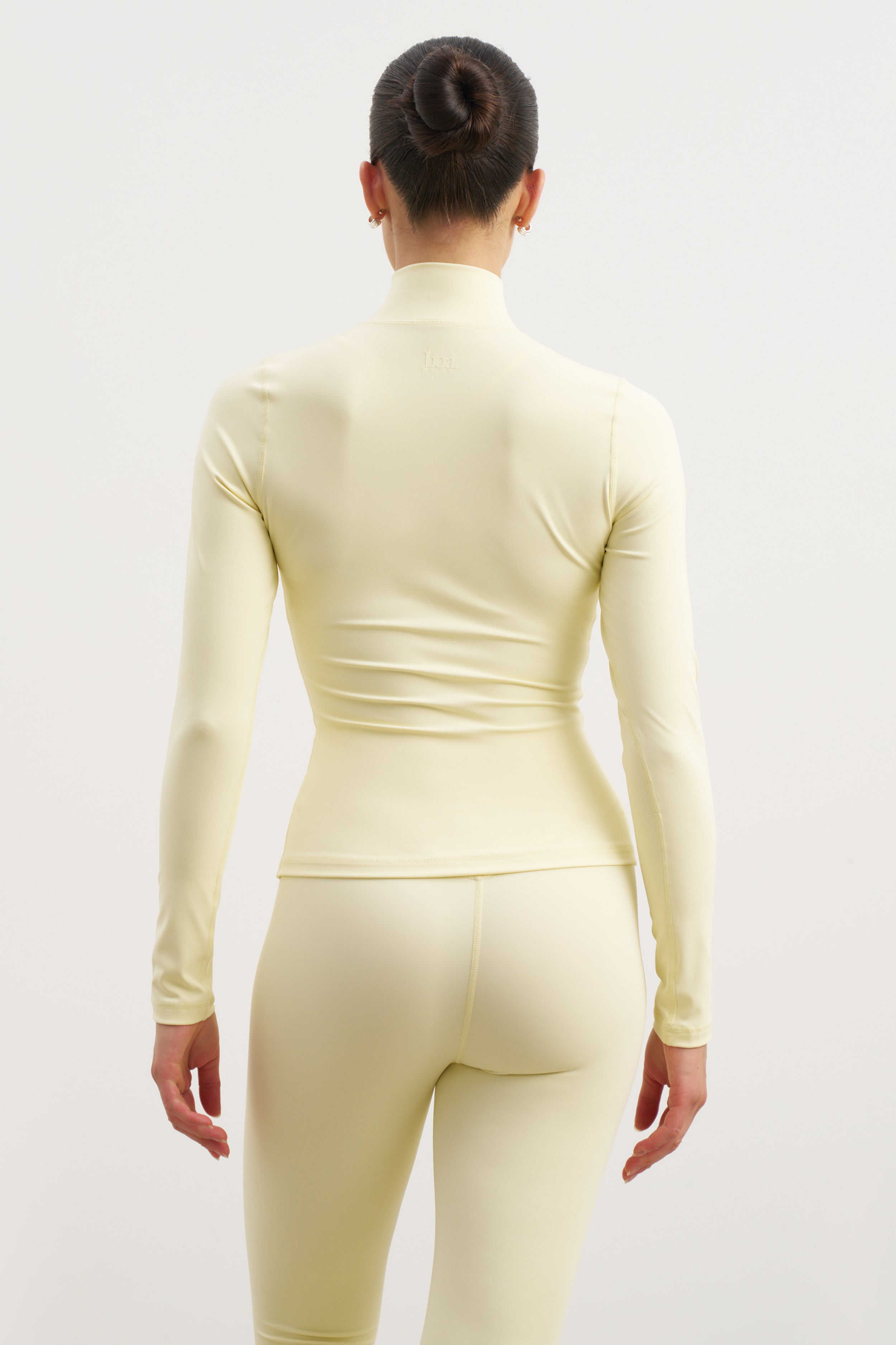 Base Sculpting Zip Up Jacket - Buttermilk