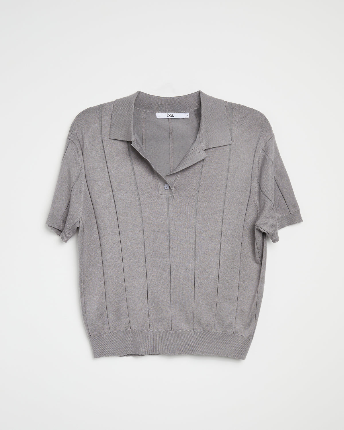 Knit Polo Shirt - Steel Blue