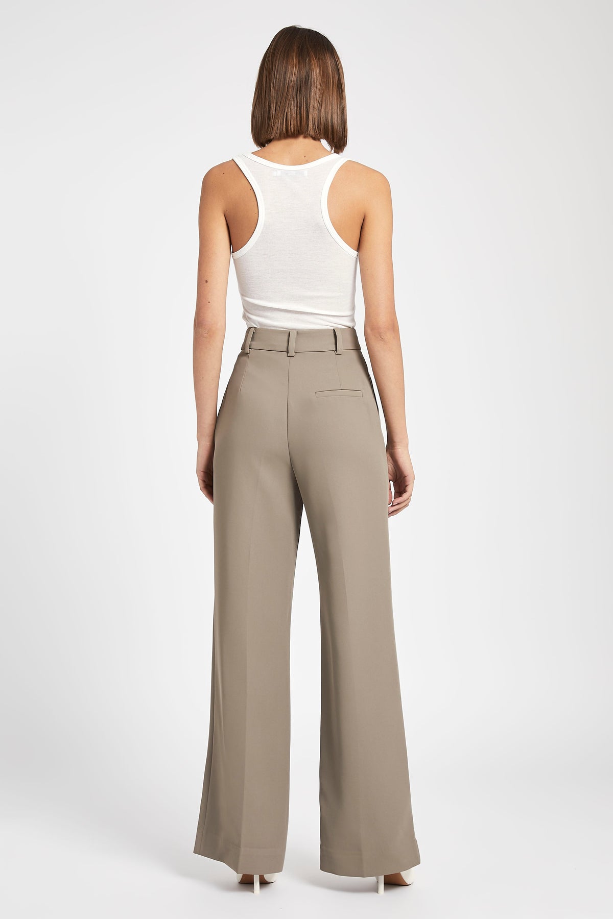 Relaxed Straight Leg Trousers - Oak