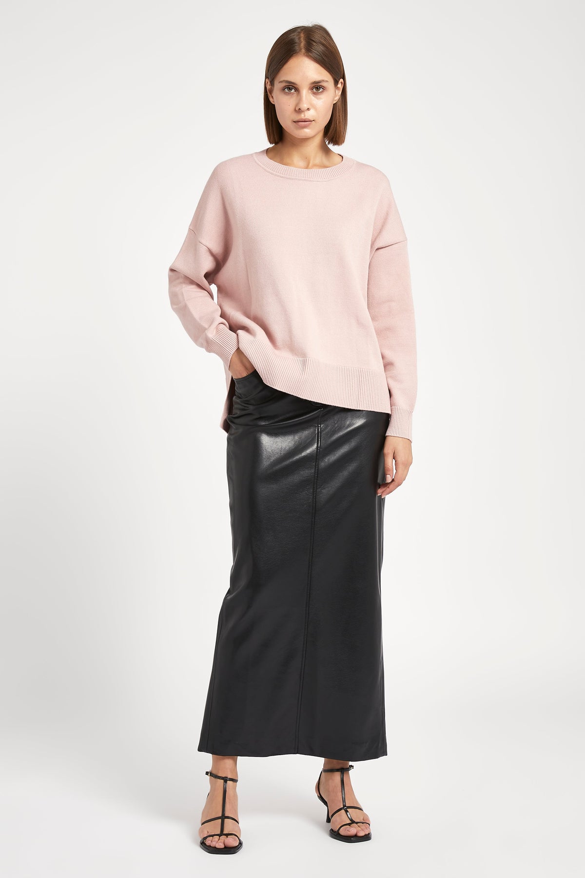 Relaxed Dropped Shoulder Jumper - Marshmallow