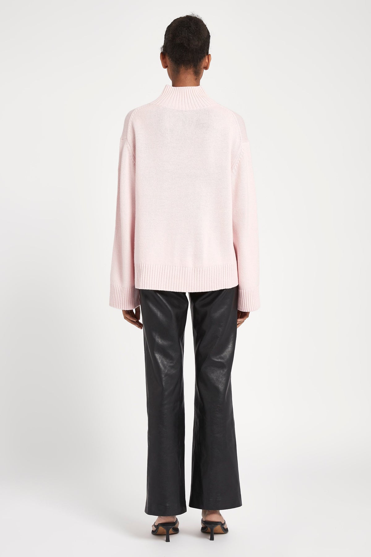High Neck Cashmere Jumper - Marshmallow