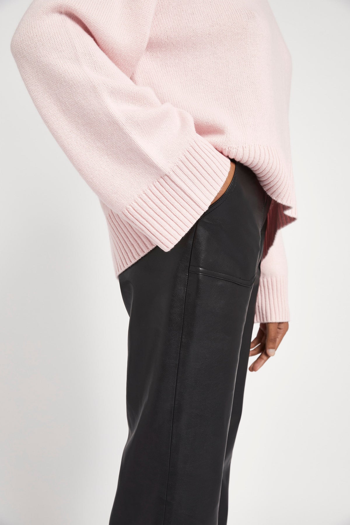 High Neck Cashmere Jumper - Marshmallow