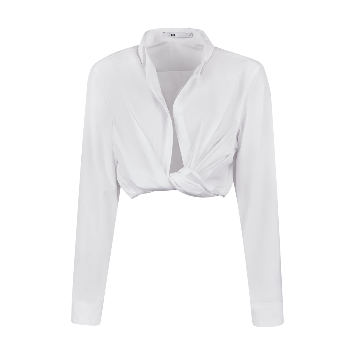 Cotton Wrap Shirt - White