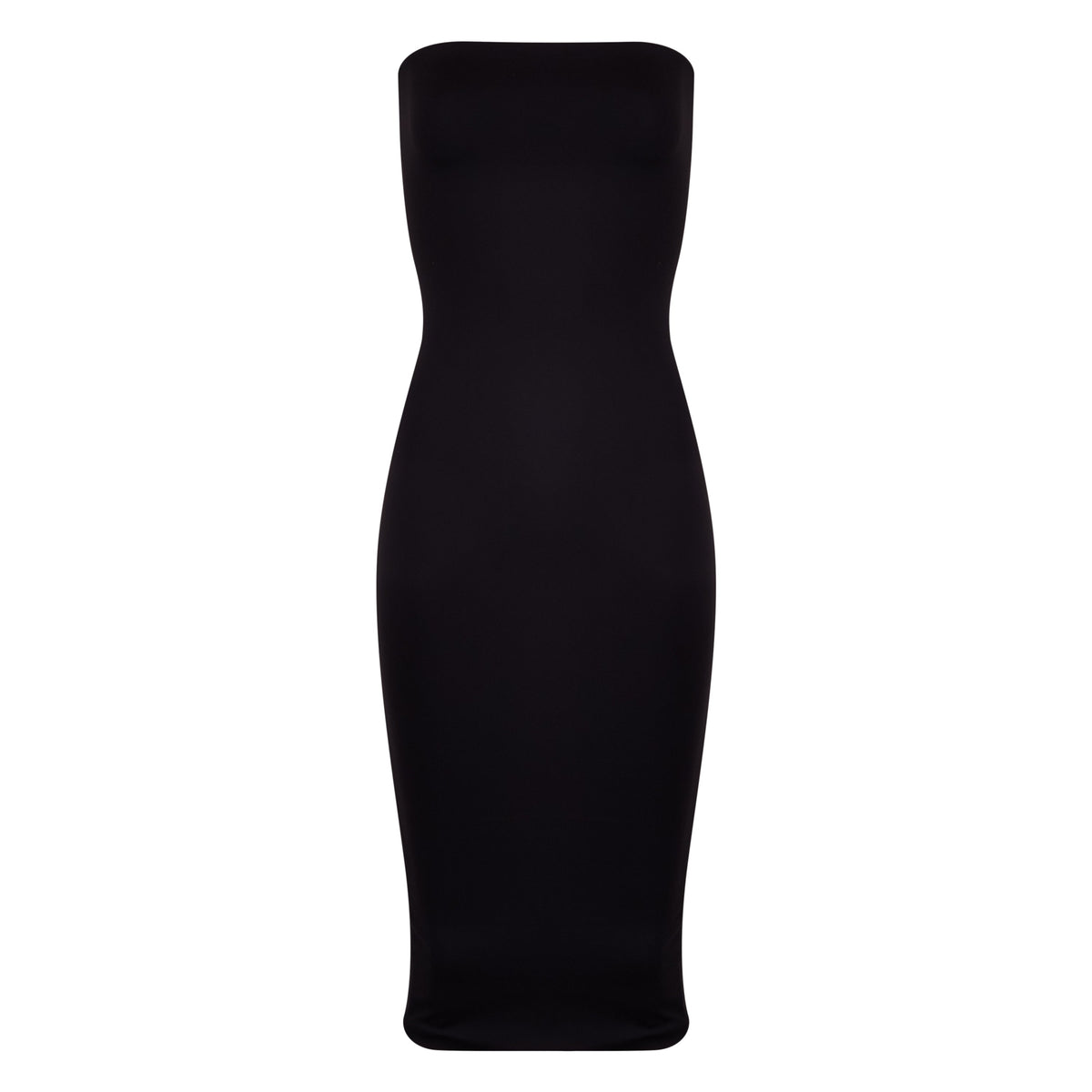 Bandeau Midi Dress - Black