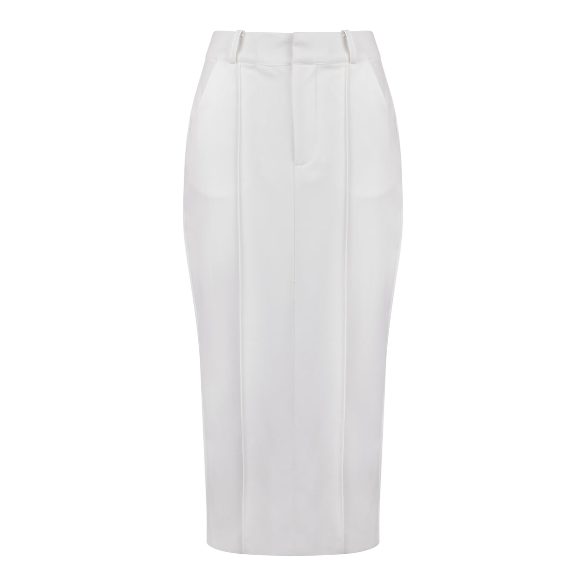 Pencil Midi Skirt - Ivory