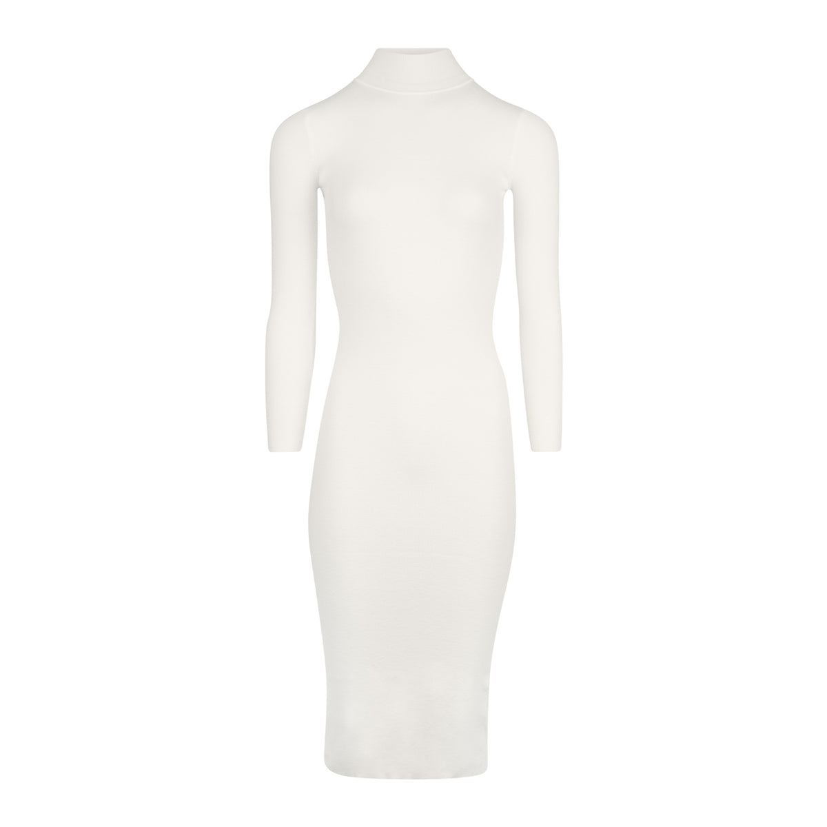Fine Knit Midi Dress - Cream