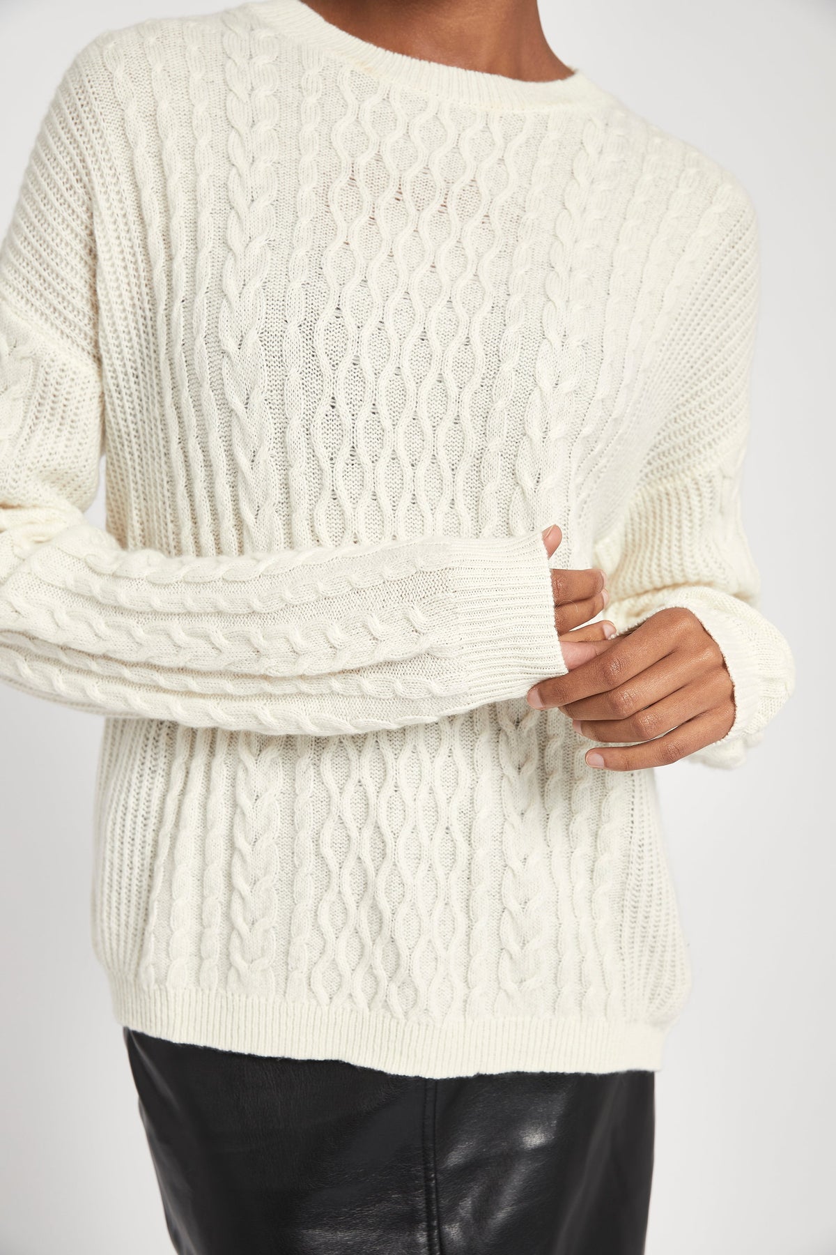 Cable Knit Jumper - Cream