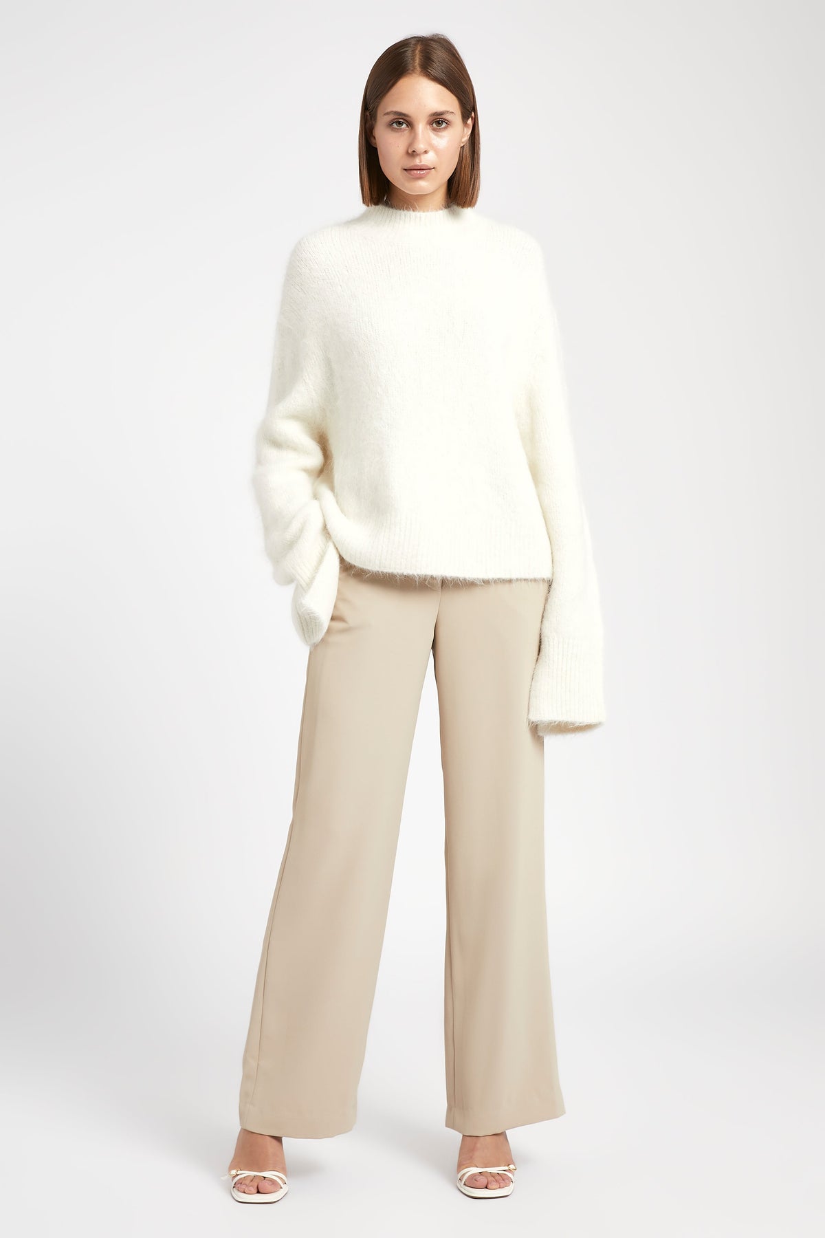 Alpaca Blend Jumper - Cream