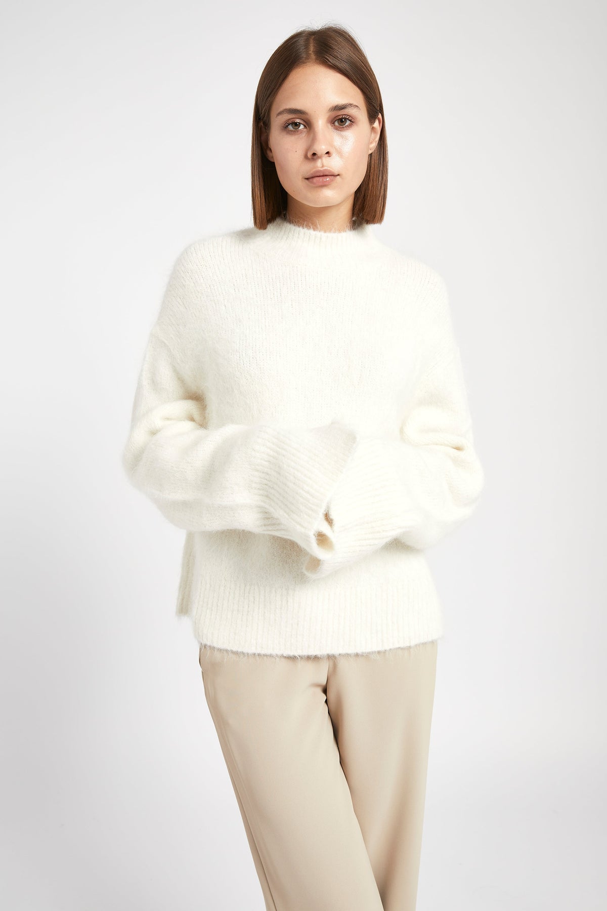 Alpaca Blend Jumper - Cream