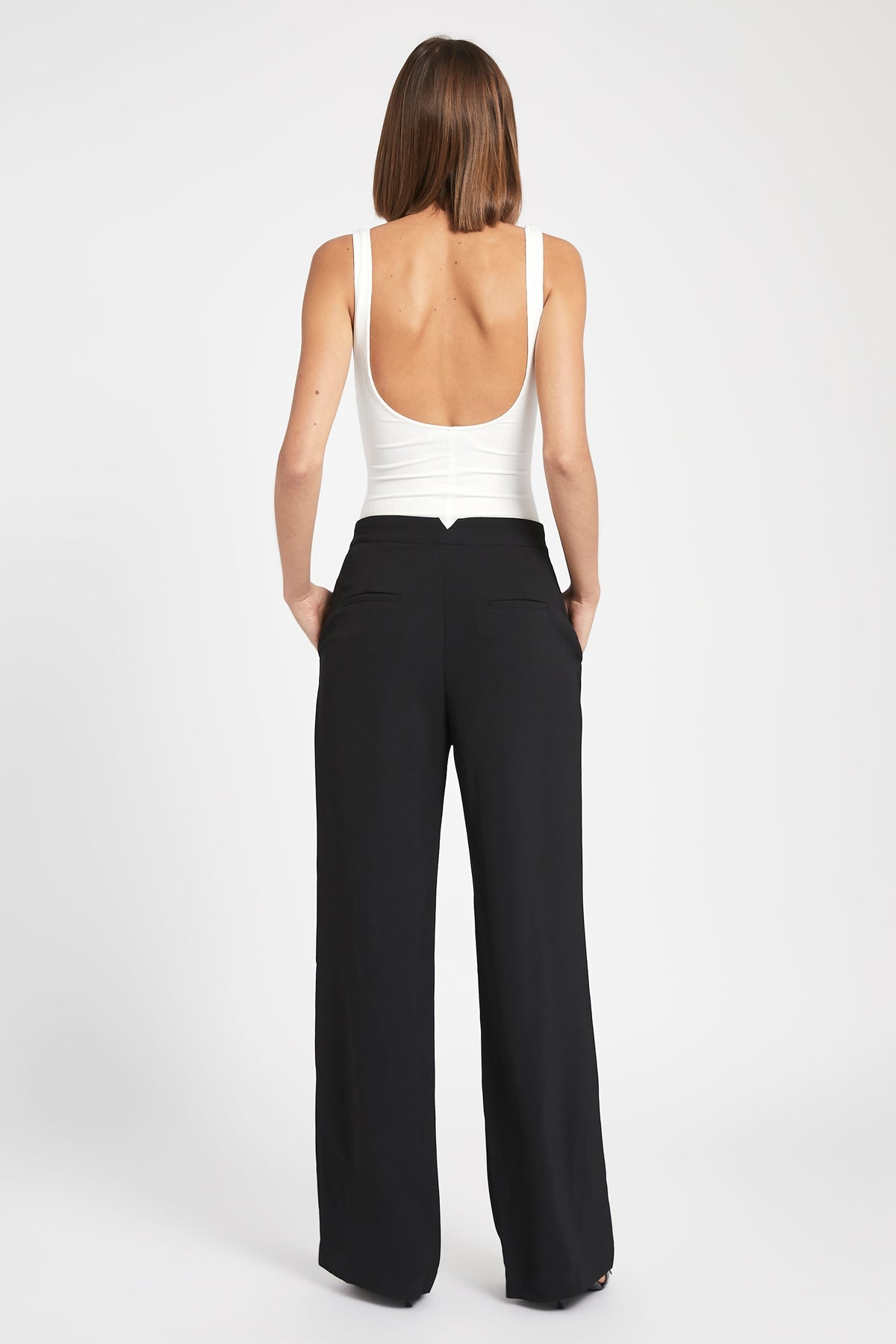 Ribbed Bodysuit - White
