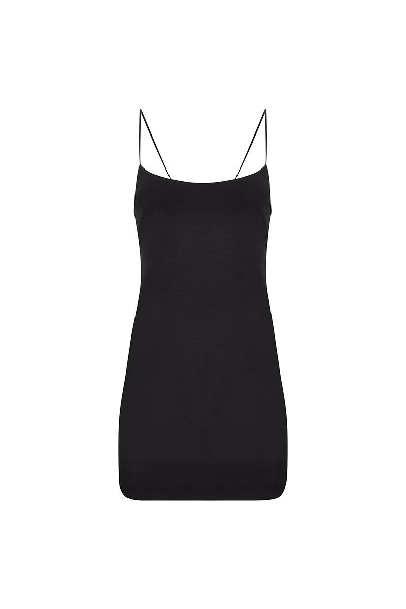 Tailored Mini Dress - Black
