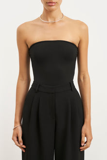 Effortless Pleated Wide Leg Trousers - Black