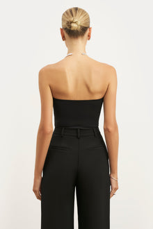 Effortless Pleated Wide Leg Trousers - Black