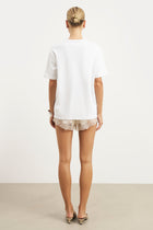 Satin Lace Detail Shorts - Champagne