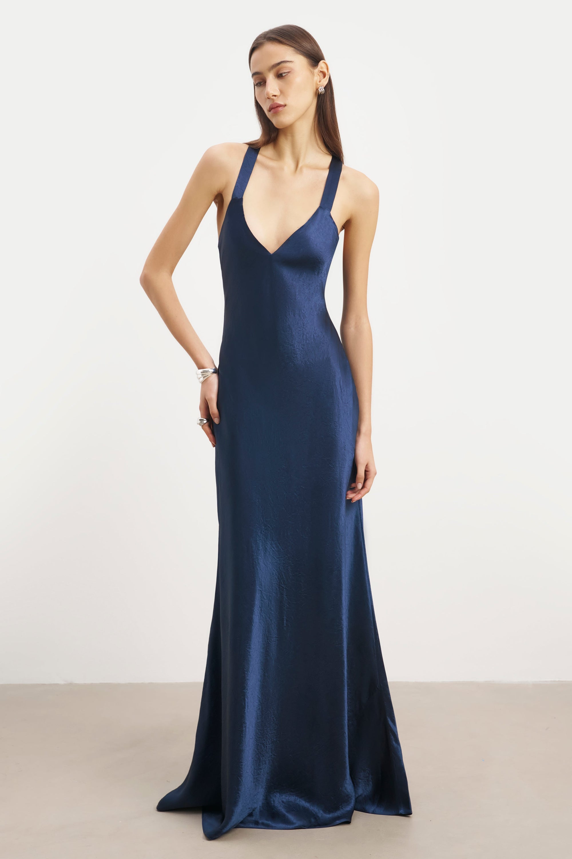 crushed silk dress Shift With Sleeves - Bronze sure to make a statement wherever you go Eileen Fisher Tiered Silk Maxi