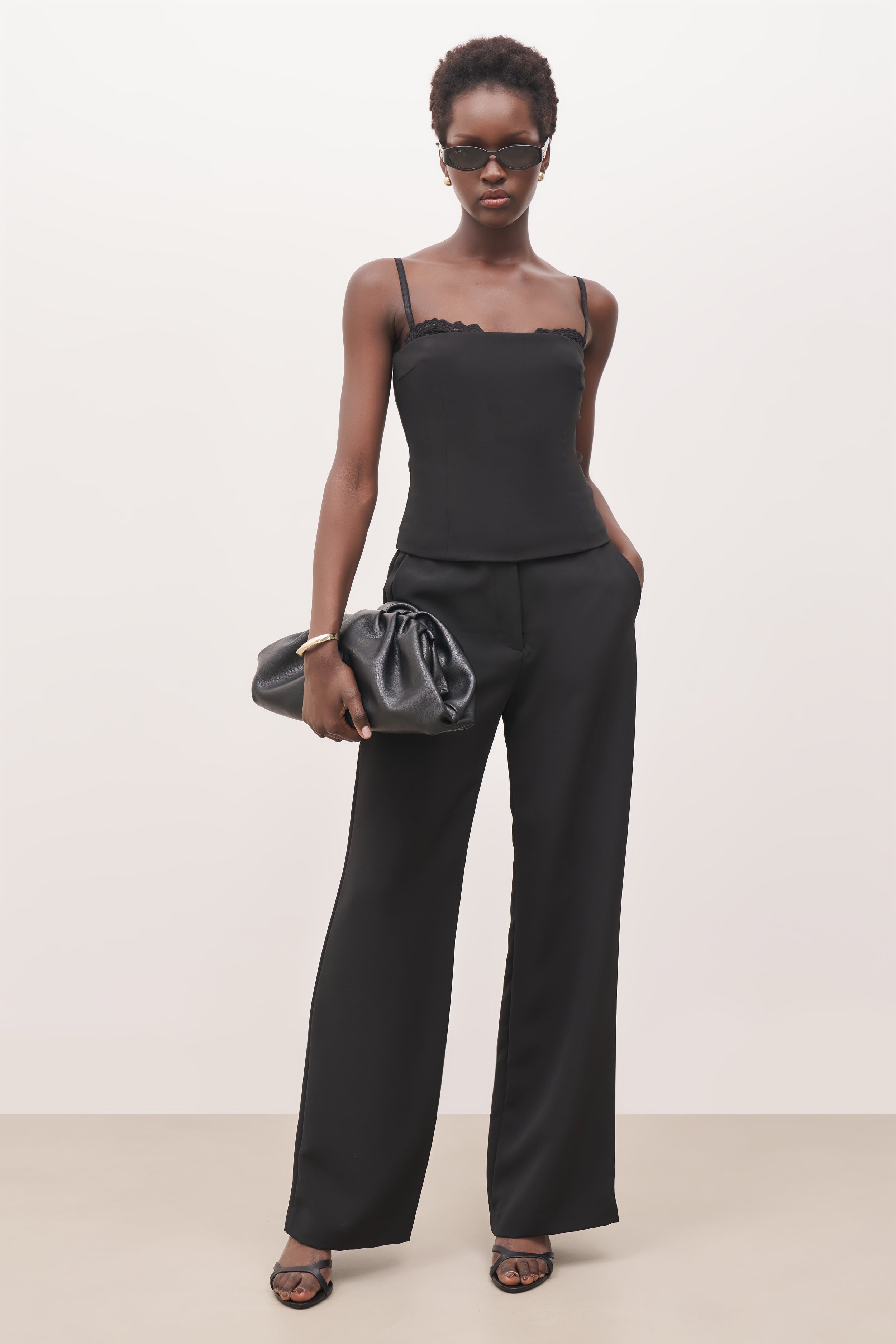 Tailored Bra Detail Bustier - Black | BOA