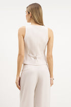 Clean Cut Waistcoat - Ecru
