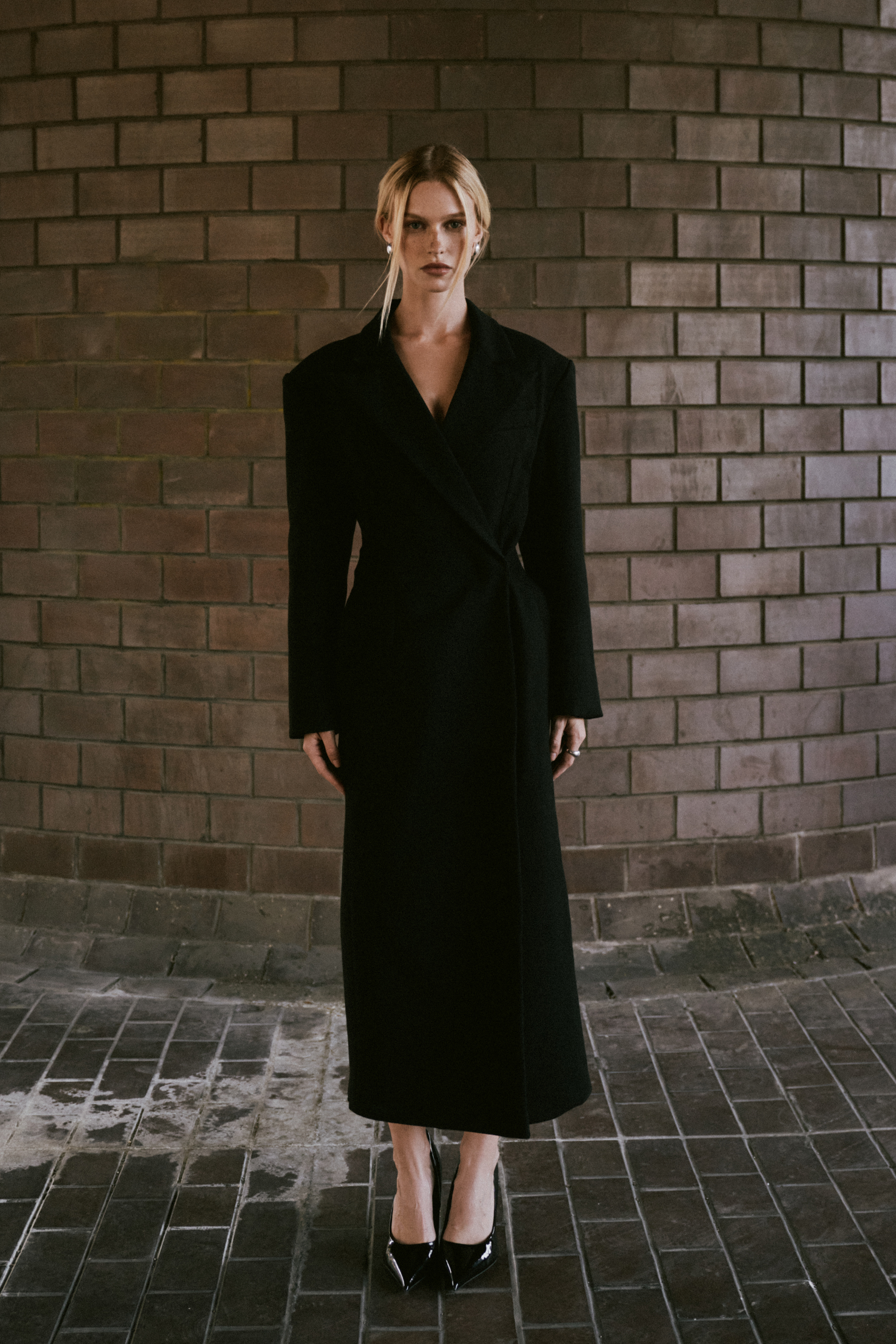 Asymmetric Tailored Longline Coat - Black | BOA