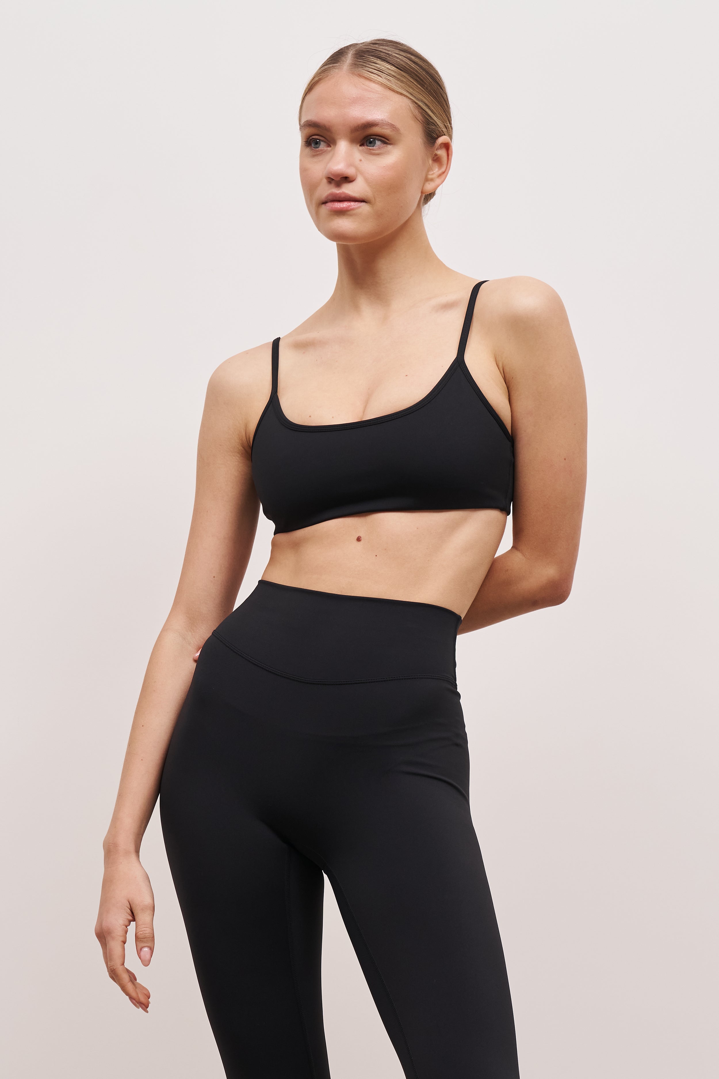 black cami bralette