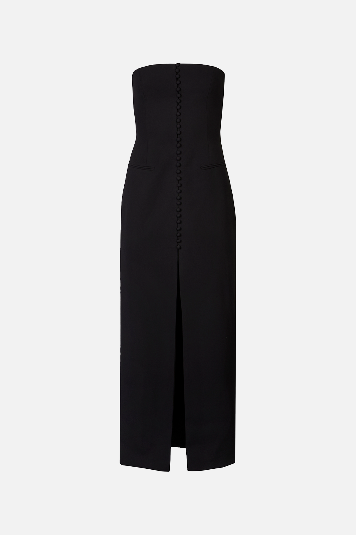 Strapless Peplum Maxi Dress - Black | BOA Strapless Peplum Maxi Dress - Black | BOA