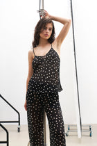 Chiffon V Neck Camisole Top -  Maxi Polka Dot