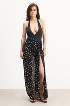 Chiffon Maxi Polka Dot Sarong -  Maxi Polka Dot