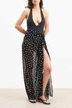 Chiffon Maxi Polka Dot Sarong -  Maxi Polka Dot