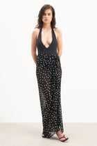 Chiffon Maxi Polka Dot Sarong -  Maxi Polka Dot