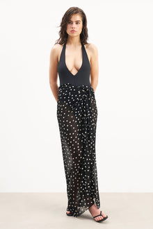 Chiffon Maxi Polka Dot Sarong -  Maxi Polka Dot