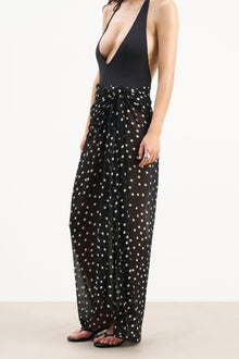 Chiffon Maxi Polka Dot Sarong -  Maxi Polka Dot