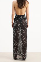 Chiffon Maxi Polka Dot Sarong -  Maxi Polka Dot