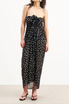 Chiffon Maxi Polka Dot Sarong -  Maxi Polka Dot
