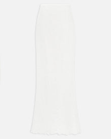 Lace Column Maxi Skirt - White