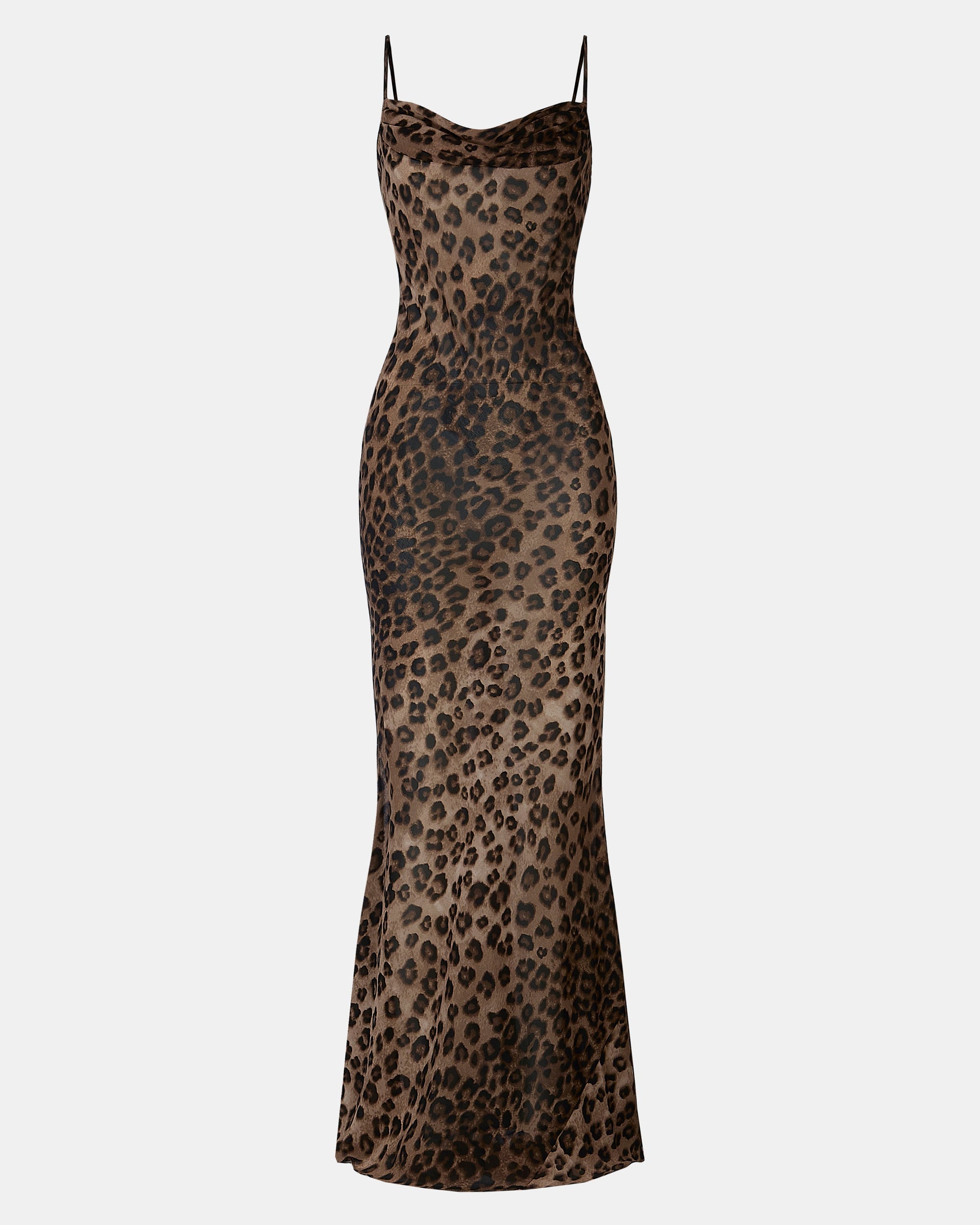 Sheer Ruched Chiffon Maxi Dress- Leopard Print | BOA Sheer Ruched Chiffon Maxi Dress- Leopard Print | BOA