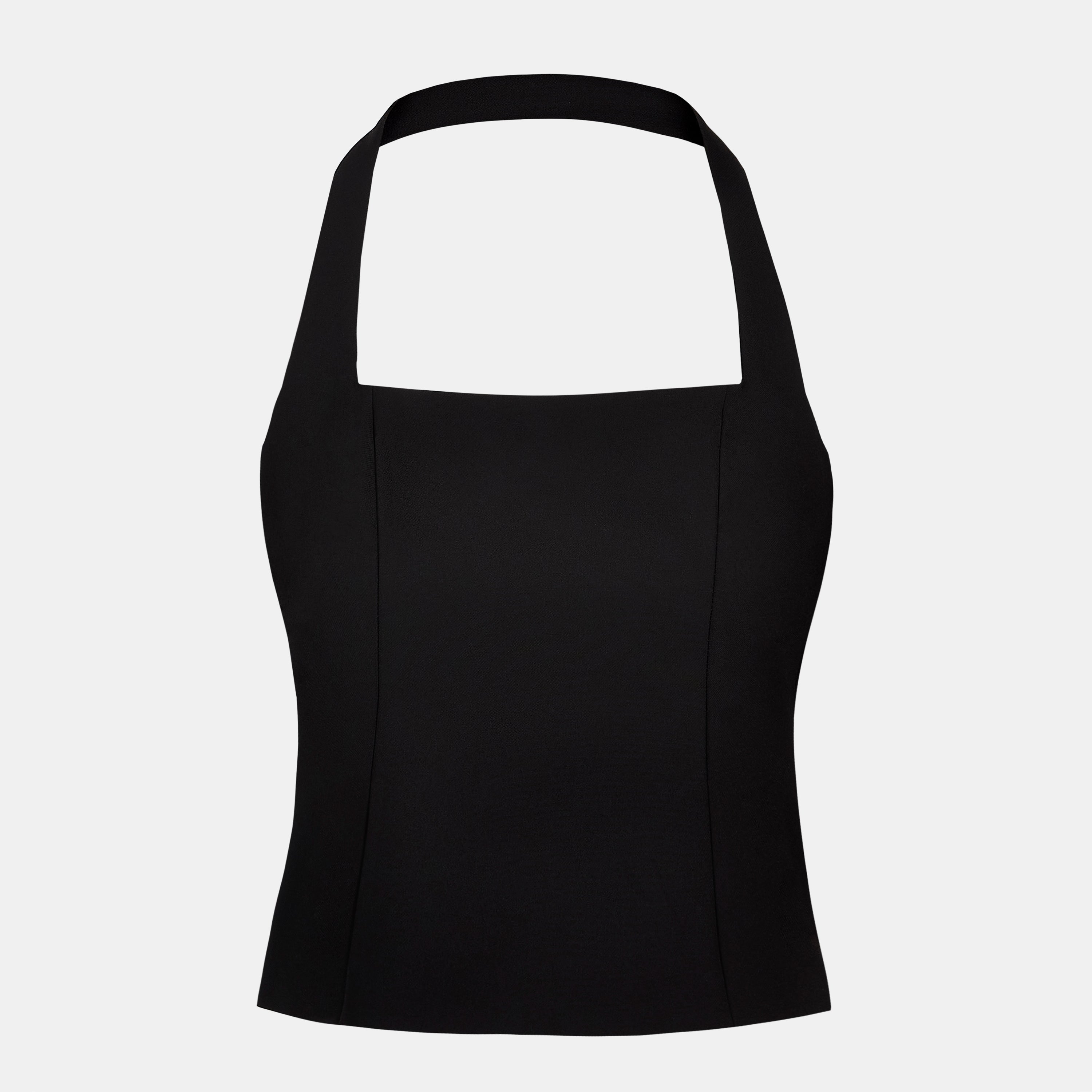 TODAYFUL - aere アエレ　ホルターネックベスト　ブラック Effortless Tailored Halter Bodice Top - Black | BOA