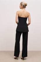 Strapless Peplum Bodice - Black